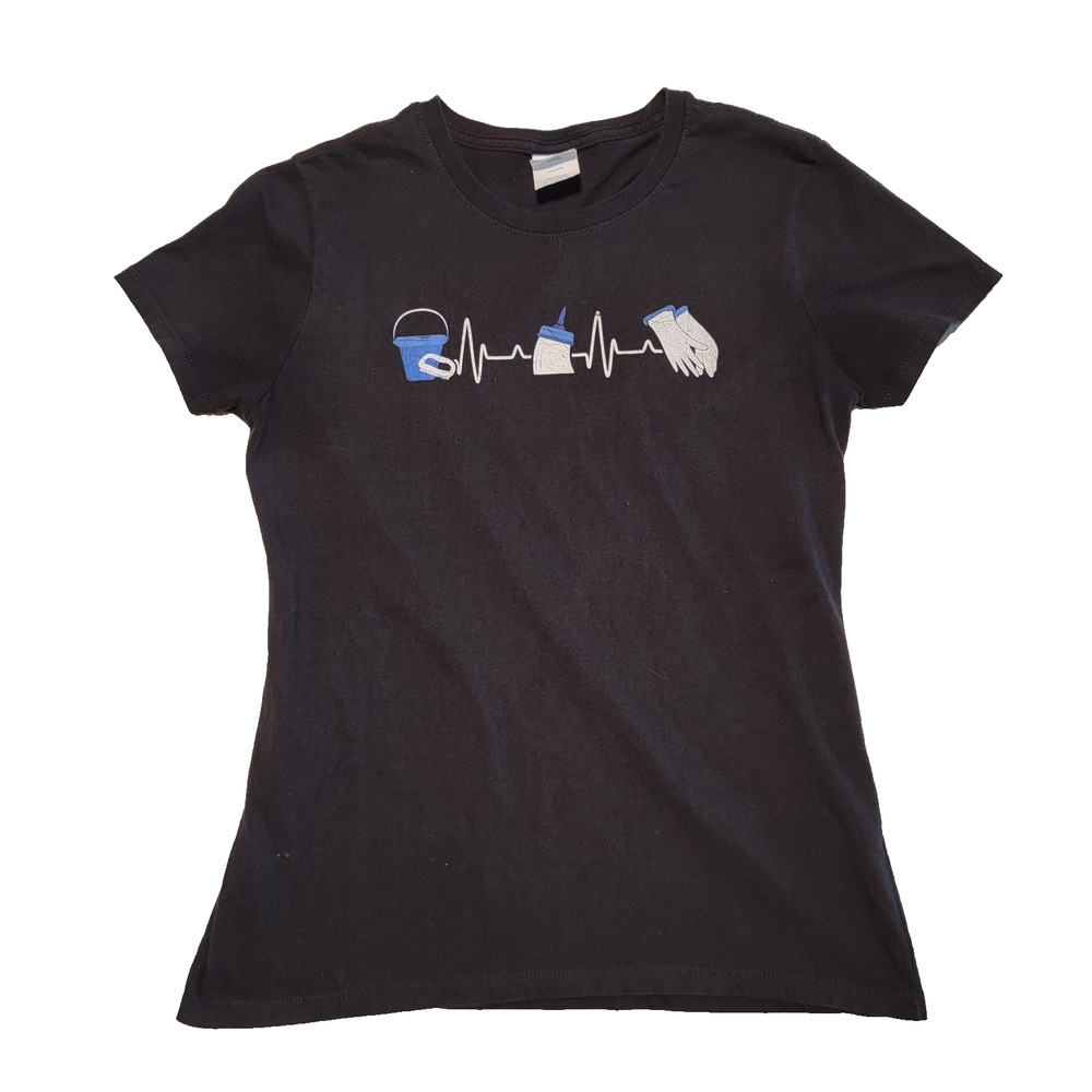 Port Company Women's Black T-shirt Size Small
